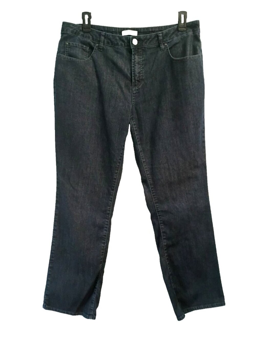 Coldwater Creek Jeans Women's Natural Fit Dark Wash Stretch Mini Bootcut - 18W